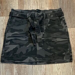 Blue Spice Green Camouflage Mini Skirt Paper Bag High Waisted  Juniors Size 5